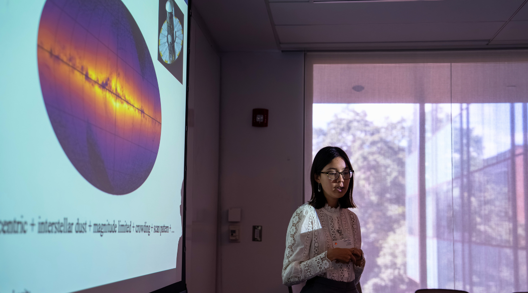 GCURS undergraduate researcher presents